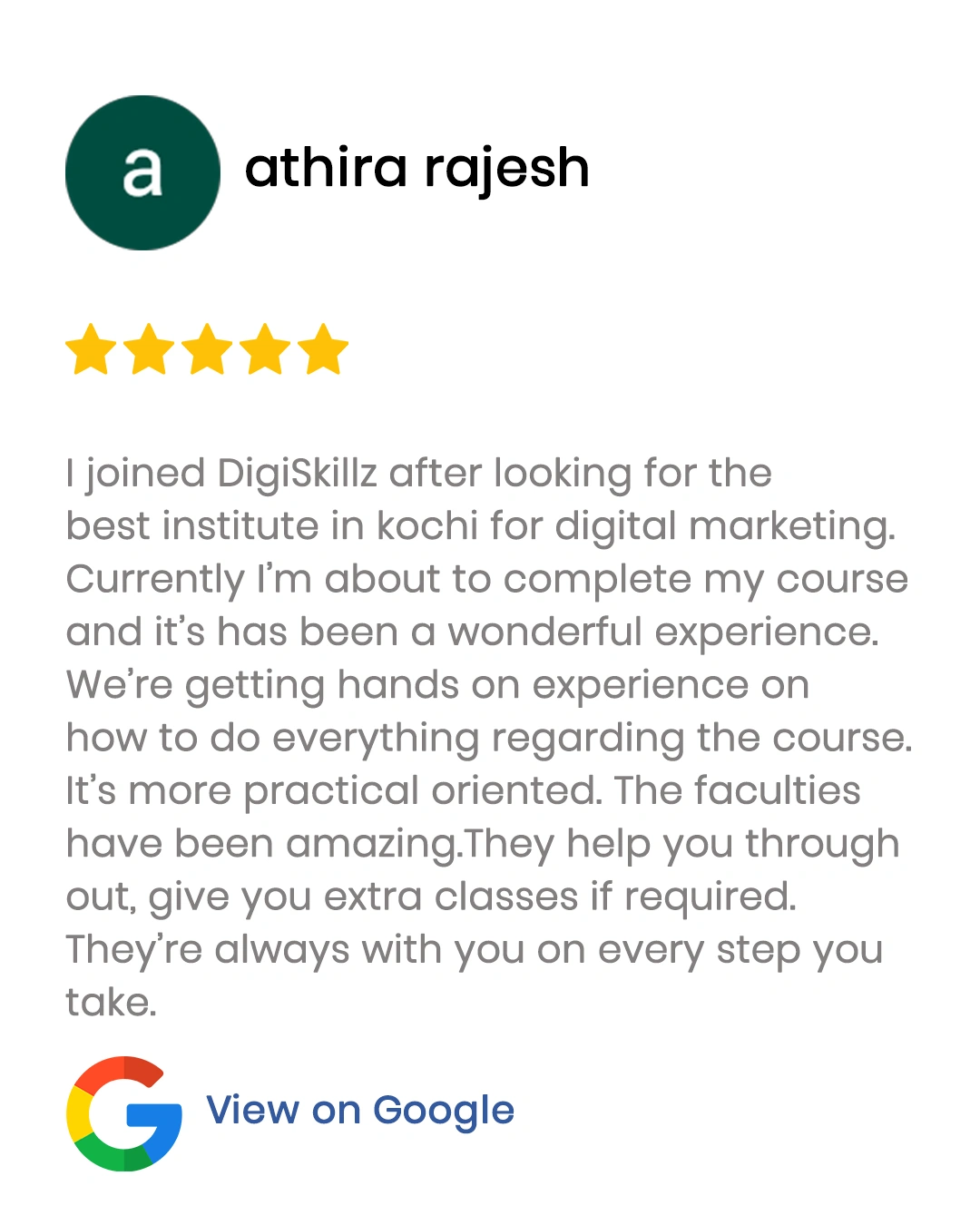 Google review kochi 1